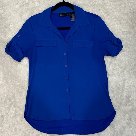 Blue Women's Button-Up Top International Concepts - Picture 1 of 8